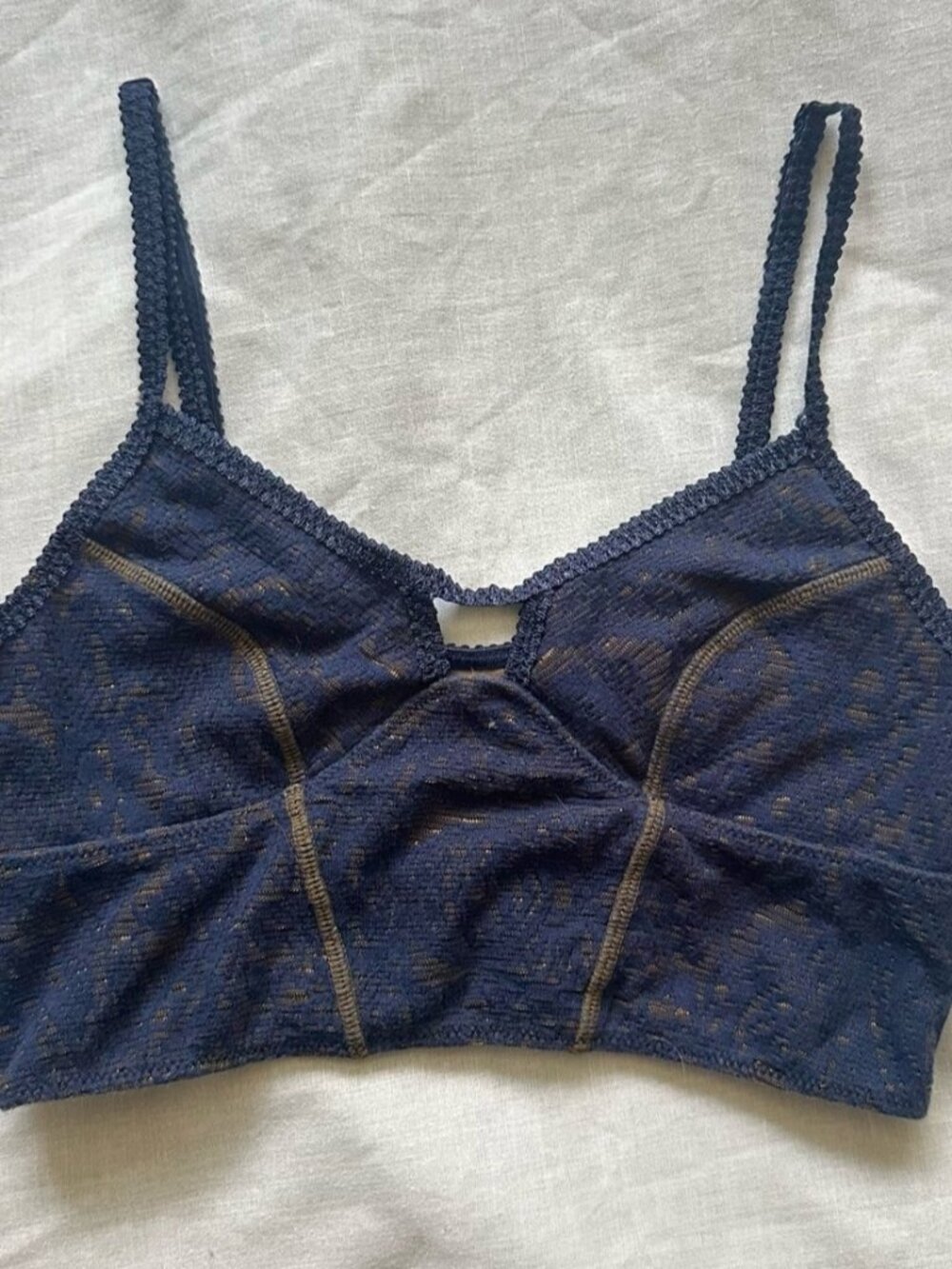 🔆Intimately Crop top / Bralette - Navy Blue